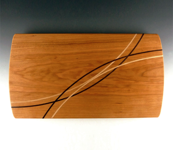 Striped Cherry Serving Board